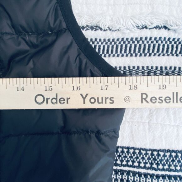 Zyia Vest Womens Size Small Black Alpine Goose Down Lightweight Packable Puffer - Picture 7 of 9